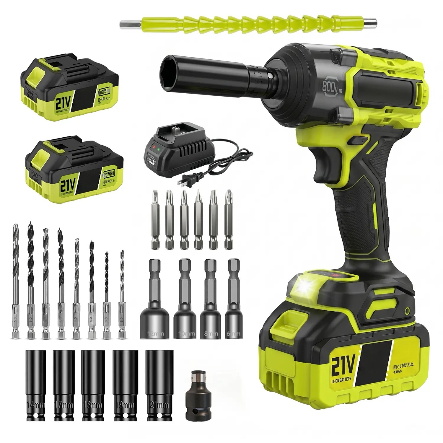 3-in-1 Cordless Impact Wrench High Torque